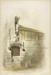 Pittoresk arkitektur i Paris, Gent, Antwerpen, Touen, etc.