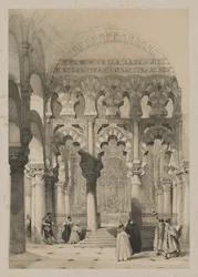 Pittoreska skisser i Spanien: Moskén, Cordova, 1837.