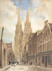 Utsikt över Bayeux, 1832.