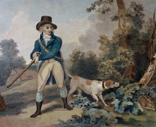 Harjakt, gravyr av Thomas Simpson (1765-1801)