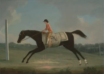 Borlase Cokayne som pojke som rider Sultana