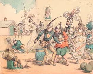 Införandet av artilleri, c1884