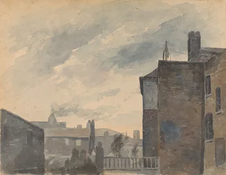 Stadsbild med byggnader