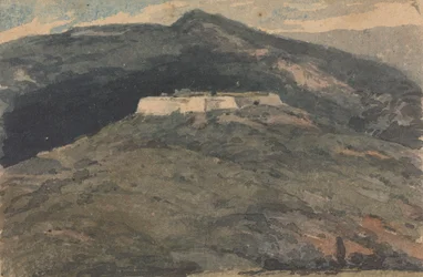 Fort Putnam från Capn. Philips Parlour. W. P. 1:a försöket, från naturen