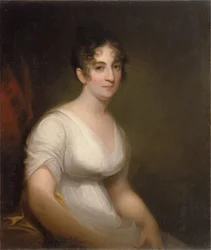""Sally Etting"" Ung kvinna i romersk modemålning av Thomas Sully