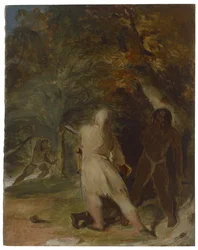 Saving the Life of Friday, c.1856