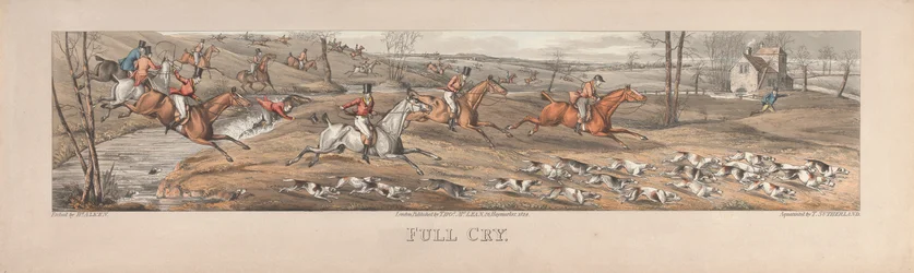 En uppsättning om fyra: Full Cry. London, pub. av Thos. McLean, 1824