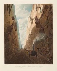 "Utgrävning av Olive Mount, 4 miles från Liverpool", 1831