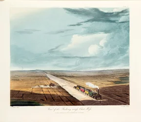 Rainhill Bridge, Chat Moss, nära Liverpool, 1831