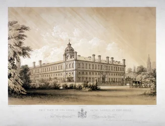 Royal Naval School vid New Cross, Lewisham, London, c1870.
