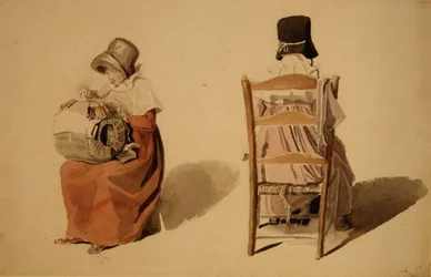 Snörning (akvarell)