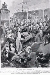 Sir Robert Peel i huset, 1846, illustration från 