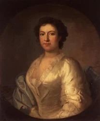 Porträtt av sångerskan Susannah Maria Cibber