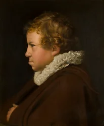 Porträtt av en pojke som sägs vara Hugo Grotius, ca 1616-67 (olja på panel)