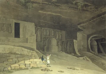 En del av Kanaree Caves, Salsette, skylt 62 från 