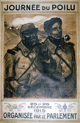 Håriga dagen 25 och 26 december 1915, fransk affisch från första världskriget, 1915