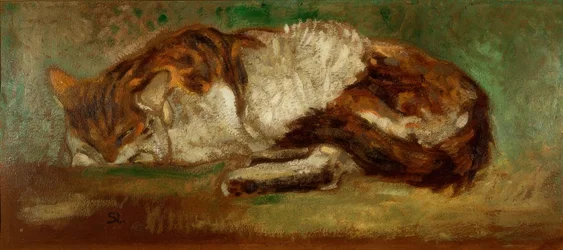 Th. A. Steinlen, sovande katt