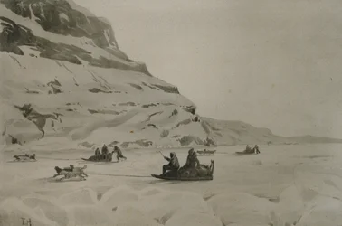 Eskimåer (akvarell på papper)