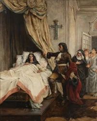 Peter den store besökte Madame de Maintenon 1717, slutet av 1800-talet.