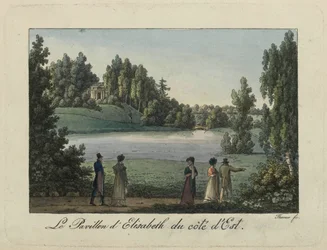 Elizabeth Pavilion i Pavlovsk Park, 1810-talet.
