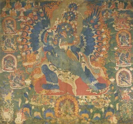 Thangka föreställande Mahottara Heruka