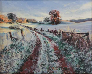 Frozen Morning, 2024 (olja på pannå)