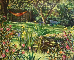 Summer Pond 2021 (olja)