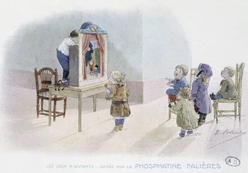 Barnspel: dockteater - dess. av Lobrichon, red. av Phosphatine Falières