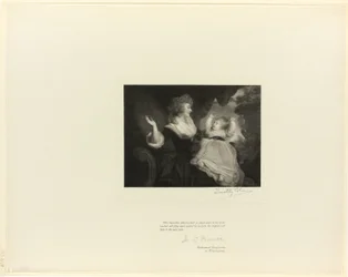 Hertiginna av Devonshire och barn, från Old English Masters