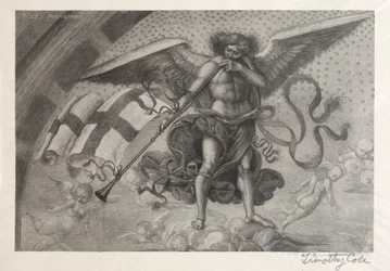 Gamla italienska mästare: Angel Sounding a Trumpet, 1888-1892.