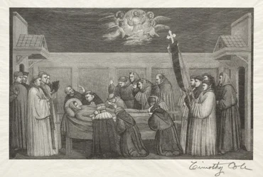 Gamla italienska mästare: St. Franciskus död, 1888-1892.