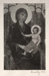 Gamla italienska mästare: Madonna och barn, 1885.