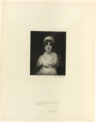 Porträtt av Mrs Siddons, från Old English Masters