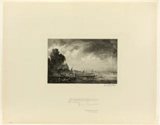Waterloo Bridge (en skiss), från Old English Masters