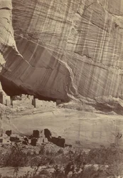 Forntida ruiner i Cañon de Chelle, New Mexico
