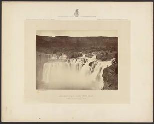 Shoshone Falls, Snake River, Idaho, Full sidovy på övre plan