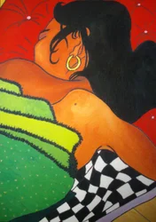 Sleeping girl, 2001, olja på duk