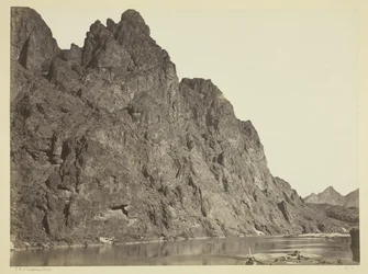 Brant mitt emot Big Horn Camp, Black Cañon, Coloradofloden