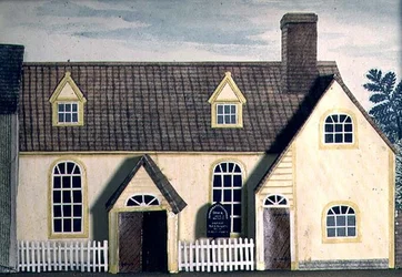 Modell av ett kapell, Halstead Congregate Church, Essex