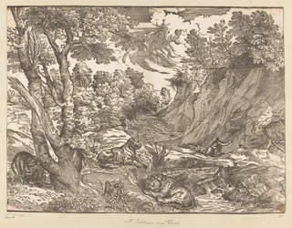 Landskap med Saint Jerome