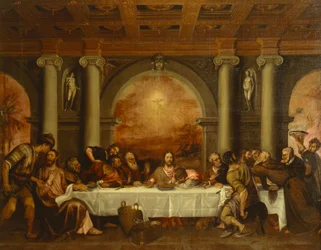 Sketch for Last Supper, av Titian (ca 1490-1576)