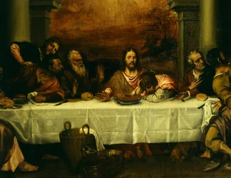 Nattvarden, av Tizian (ca 1490-1576), detalj