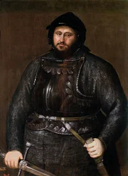 Jean-Frederic (Jean Frederic) Ier de Saxe dit le Magnanime - John Frederick I (1503-1554), kurfurst av Sachsen par Titian (1488-1576)