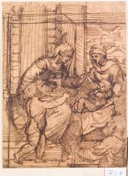 Sacred Conversation (penna  bläck på papper)