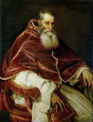 Porträtt av påven Paul III, 1543.