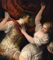 Lucretia och Tarquinius, ca 1560-talet, 1937