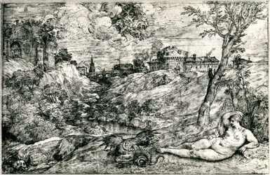Medor och Angelica eller Jason och Medea, c1535-1545, 1937