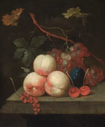 Stilleben med frukt (olja på duk)