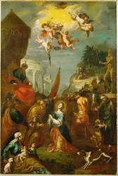 "Den heliga Dorotheas martyrdöd, ca 1656 (målning på duk)