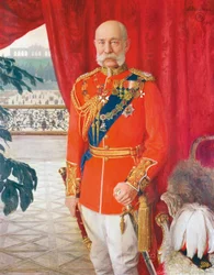 Kejsar Franz Joseph I i galauniformen av en brittisk fältmarskalk